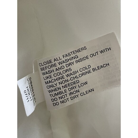 Gap White Puffer Vest Zipper Button Snap Cinch Waist Women’s Small - Picture 7 of 8